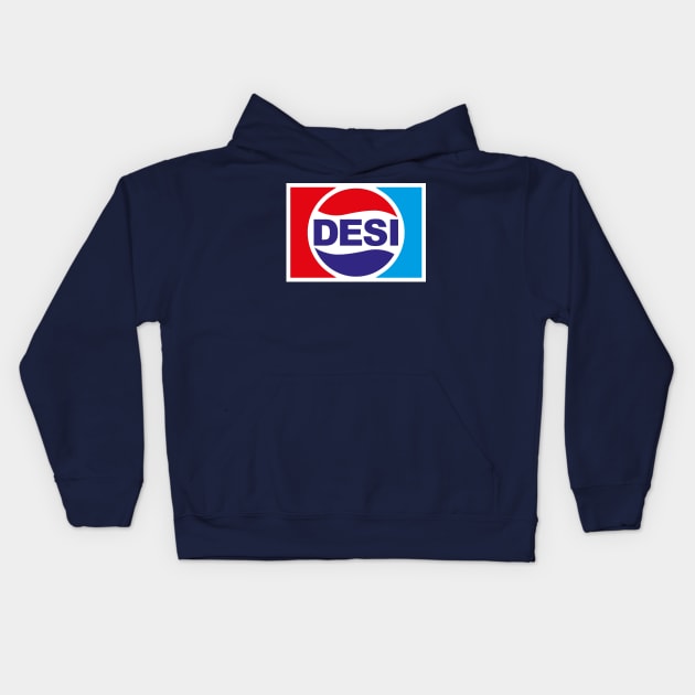 Cool Desi Logo Kids Hoodie by sqwear